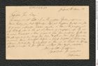 Nachlass Franz Steindachner, Postkarte von Erich Gerstäcker (junior) an Franz Steindachner (12.11.1883), Inv.Nr. 157.01, Seite 1